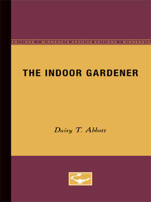 cover image of The Indoor Gardener